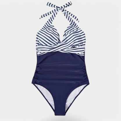 Gleame.-Swimwear-Gleame Badpak - Sling neck badpak met triangle design