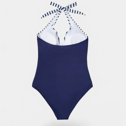 Gleame.-Swimwear-Gleame Badpak - Sling neck badpak met triangle design