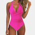 Gleame.-Swimwear-Gleame Badpak - Sling neck badpak met triangle design