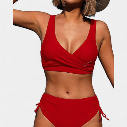 Gleame.-Swimwear-Gleame Bikini - Vrouwelijke lace-up twee delige zwemtop