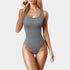 Gleame.-Swimwear-Gleame Bodysuit - Zomerse sexy ribbed top met vierkante hals