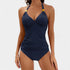 Gleame.-Swimwear-Gleame Dames V-hals zwemkleding - Stijlvolle hoge taille set