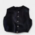 Gleame.-T-shirts & hemden-Gleame Cardigan - Elegante gebreide mouwloze casual trui