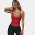  Gleame.-T-shirts & hemden-Gleame Hempje - Dames mouwloze top met V-hals