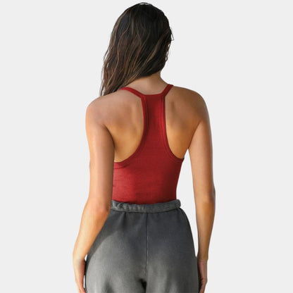  Gleame.-T-shirts &amp; hemden-Gleame Hempje - Dames mouwloze top met V-hals