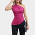 Gleame.-T-shirts & hemden-Gleame Jurk - Dames jurk zonder mouwen met één schouder