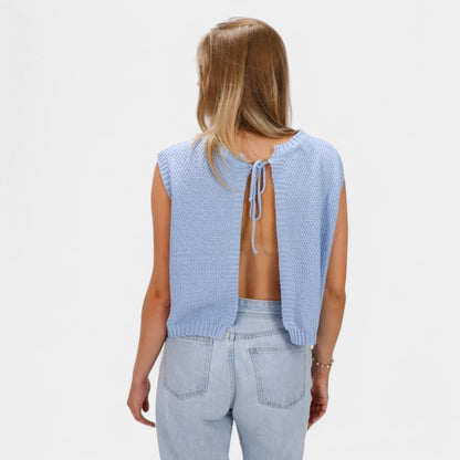 Gleame.-T-shirts &amp; hemden-Gleame Knit Top - Luchtige top in stralend geel