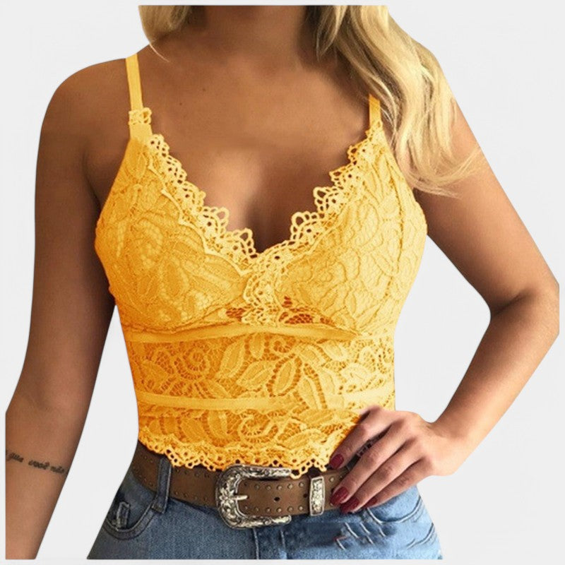 Gleame.-T-shirts &amp; hemden-Gleame Mesh Top - Een zomerse en stijlvolle top voor vrouwen