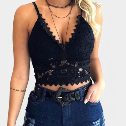 Gleame.-T-shirts &amp; hemden-Gleame Mesh Top - Een zomerse en stijlvolle top voor vrouwen