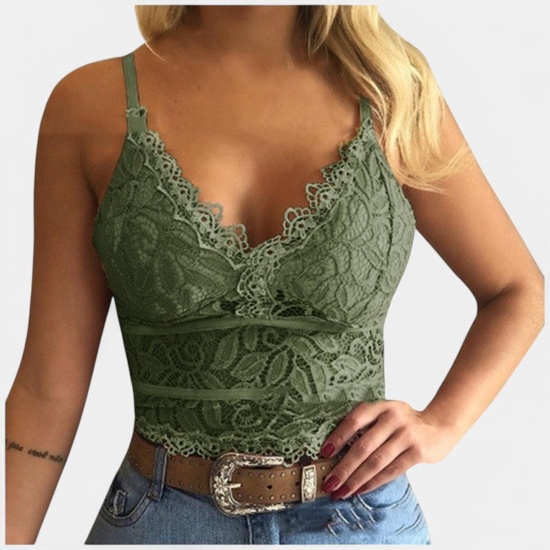 Gleame.-T-shirts &amp; hemden-Gleame Mesh Top - Een zomerse en stijlvolle top voor vrouwen