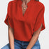 Gleame.-T-shirts & hemden-Gleame Shirt - Elegante losse V-hals blouse voor dames