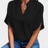 Gleame.-T-shirts & hemden-Gleame Shirt - Elegante losse V-hals blouse voor dames