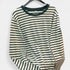 Gleame.-T-shirts & hemden-Gleame T-shirt - Casual T-shirt met gestreepte lange mouwen