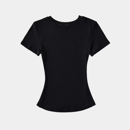  Gleame.-T-shirts &amp; hemden-Gleame T-shirt - Vrouwelijke casual T-shirt met korte mouwen