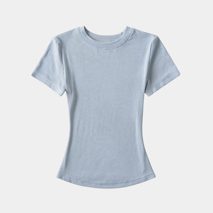  Gleame.-T-shirts &amp; hemden-Gleame T-shirt - Vrouwelijke casual T-shirt met korte mouwen