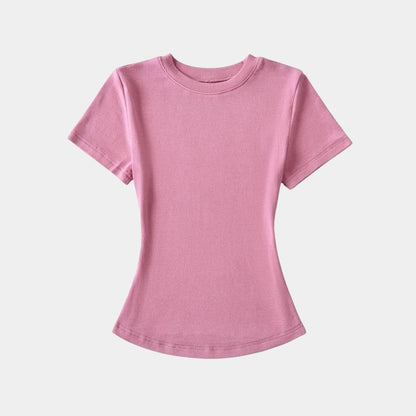  Gleame.-T-shirts &amp; hemden-Gleame T-shirt - Vrouwelijke casual T-shirt met korte mouwen