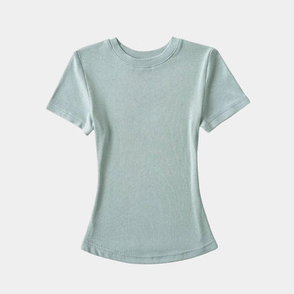  Gleame.-T-shirts &amp; hemden-Gleame T-shirt - Vrouwelijke casual T-shirt met korte mouwen