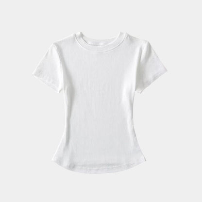  Gleame.-T-shirts &amp; hemden-Gleame T-shirt - Vrouwelijke casual T-shirt met korte mouwen
