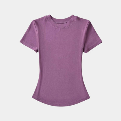  Gleame.-T-shirts &amp; hemden-Gleame T-shirt - Vrouwelijke casual T-shirt met korte mouwen