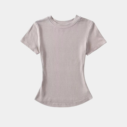  Gleame.-T-shirts &amp; hemden-Gleame T-shirt - Vrouwelijke casual T-shirt met korte mouwen