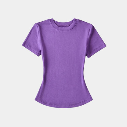  Gleame.-T-shirts &amp; hemden-Gleame T-shirt - Vrouwelijke casual T-shirt met korte mouwen