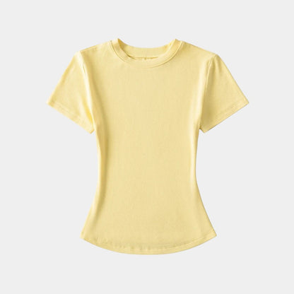  Gleame.-T-shirts &amp; hemden-Gleame T-shirt - Vrouwelijke casual T-shirt met korte mouwen