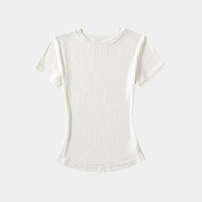  Gleame.-T-shirts &amp; hemden-Gleame T-shirt - Vrouwelijke casual T-shirt met korte mouwen