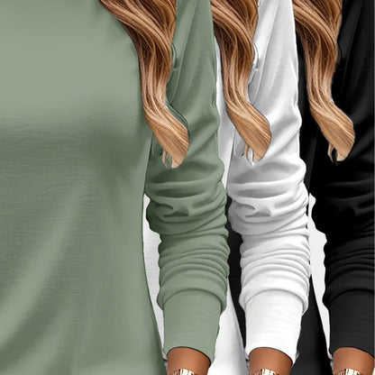 Gleame.-T-shirts &amp; hemden-Gleame T-shirt - Zware casual T-shirt met lange mouwen in verschillende kleuren