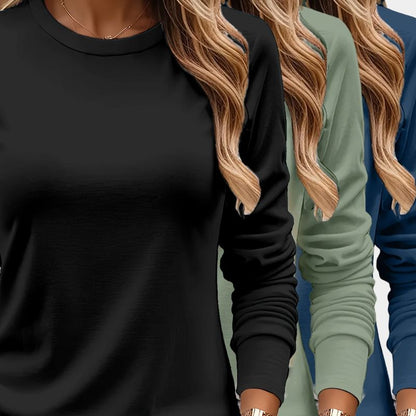 Gleame.-T-shirts &amp; hemden-Gleame T-shirt - Zware casual T-shirt met lange mouwen in verschillende kleuren