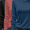 Gleame.-T-shirts & hemden-Gleame T-shirt - Zware casual T-shirt met lange mouwen in verschillende kleuren