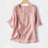 Gleame.-T-shirts & hemden-Gleame Tops - Casual top in effen kleuren van katoen