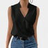 Gleame.-T-shirts & hemden-Gleame Tops - Fashion V-neck mouwloze print blouses voor vrouwen