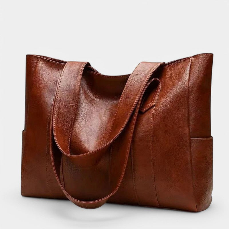 Gleame.-Tassen-Gleame Schoudertas - Vintage leren schoudertas voor dames