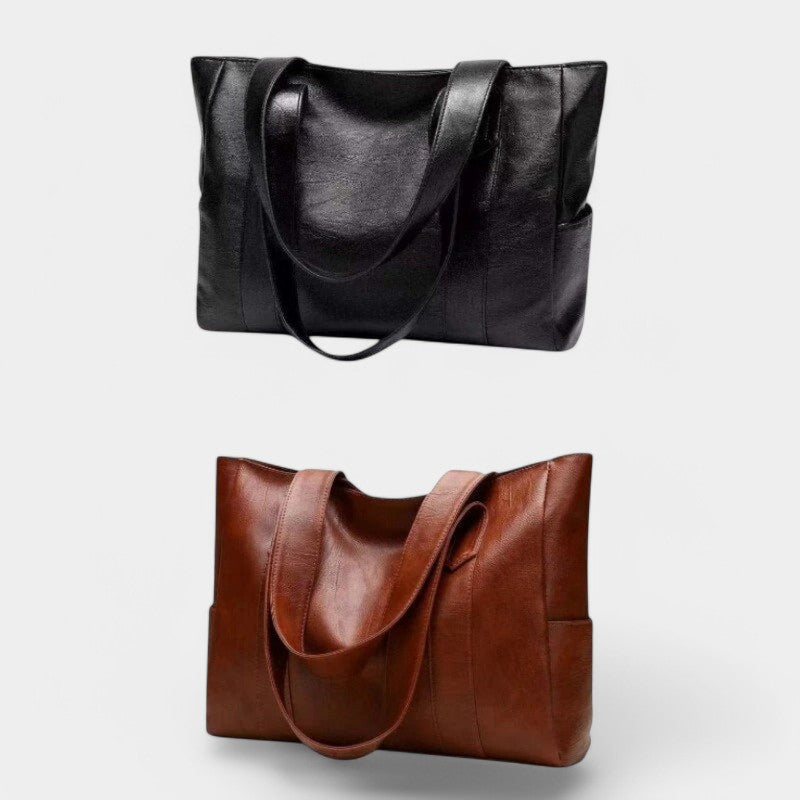 Gleame.-Tassen-Gleame Schoudertas - Vintage leren schoudertas voor dames