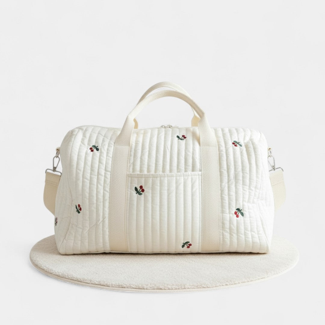 Gleame.-Tote Bag-Gleame Dames Reistas – Gewatteerde tas met ritssluiting en geborduurd dessin