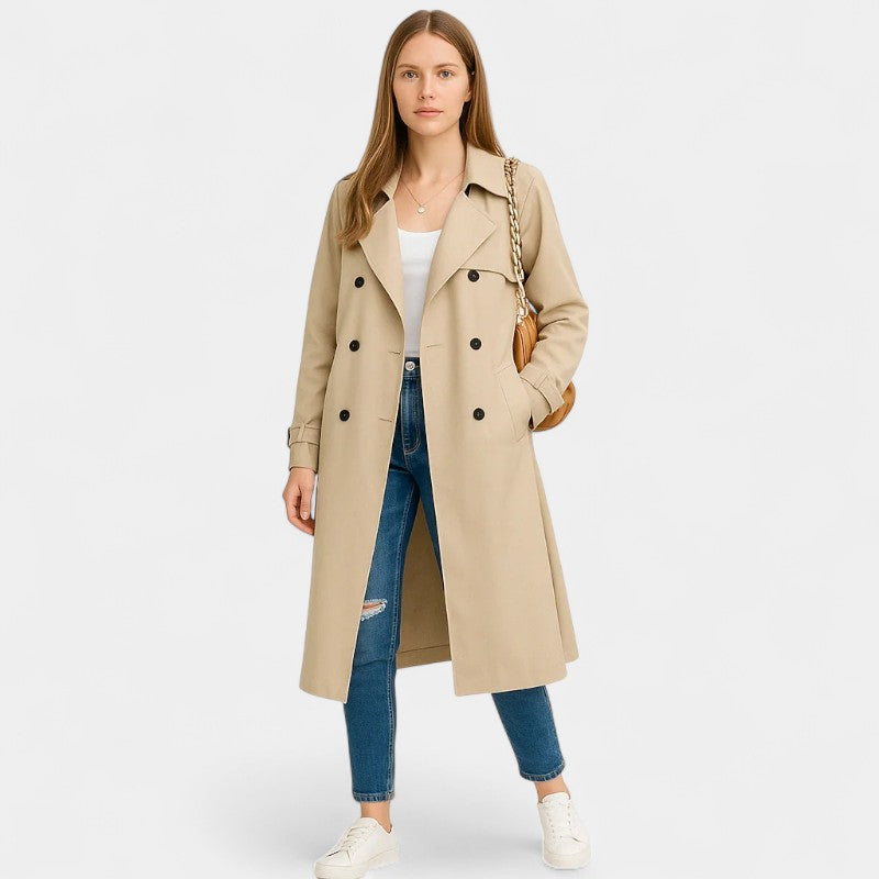 Gleame Trench Coat Gleame trenchcoat Elegante trenchcoat