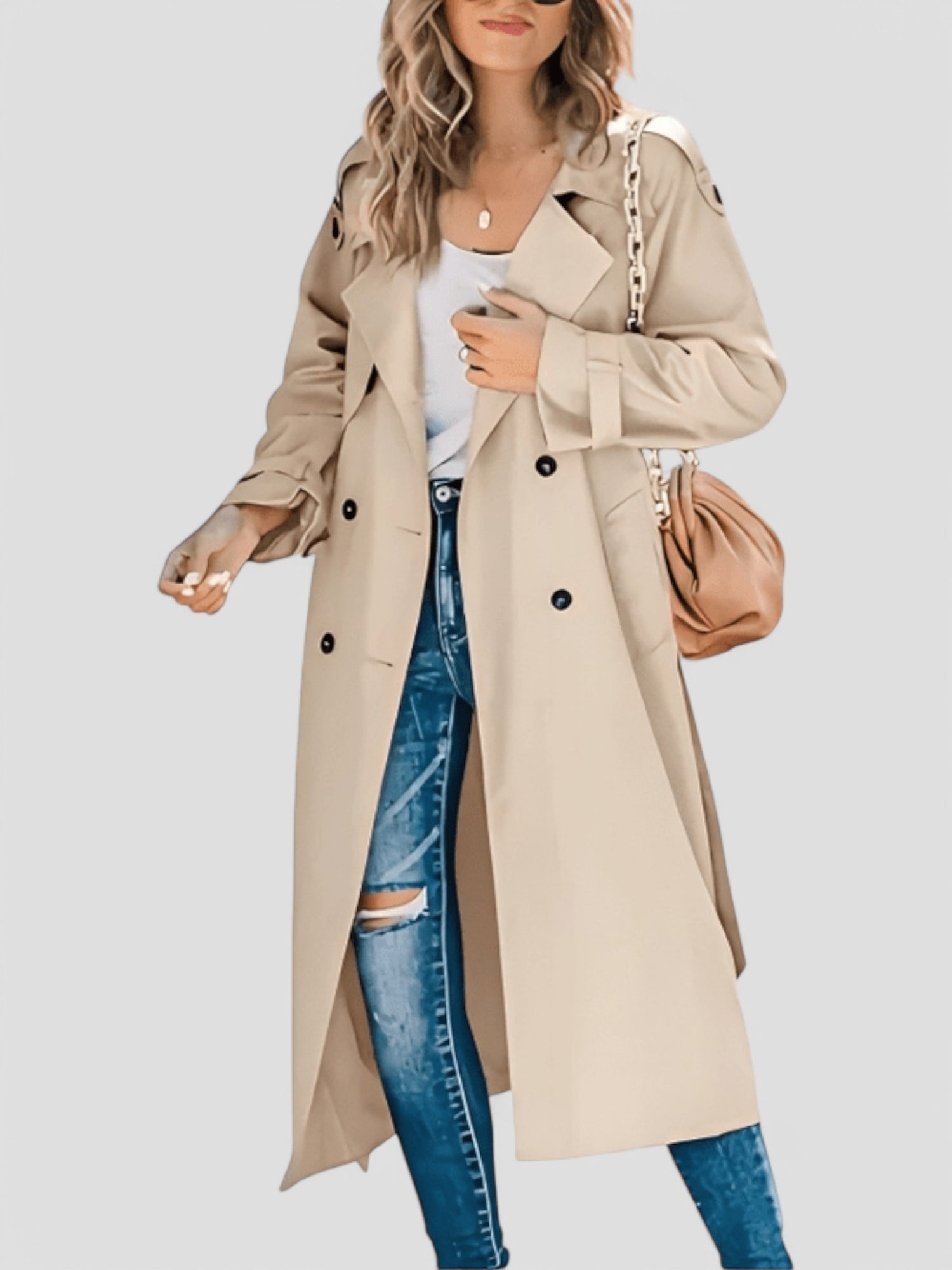 Gleame trenchcoat - Elegante zomerjas voor vrouwen