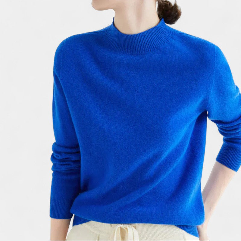 Gleame.-Trui-Gleame | Dames Trui van Wol met Ronde Hals en Lange Mouwen