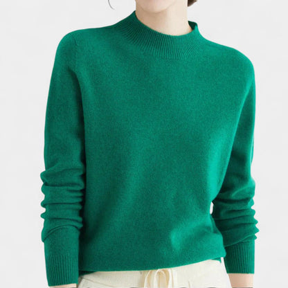 Gleame.-Trui-Gleame | Dames Trui van Wol met Ronde Hals en Lange Mouwen