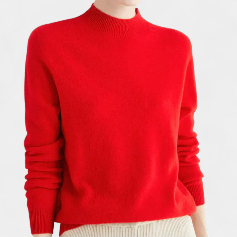 Gleame.-Trui-Gleame | Dames Trui van Wol met Ronde Hals en Lange Mouwen