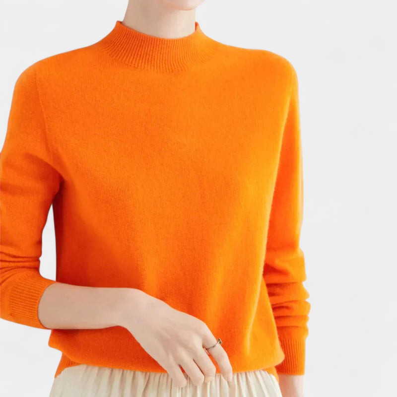 Gleame.-Trui-Gleame | Dames Trui van Wol met Ronde Hals en Lange Mouwen