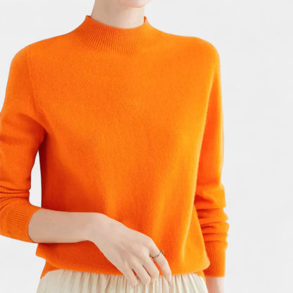 Gleame.-Trui-Gleame | Dames Trui van Wol met Ronde Hals en Lange Mouwen