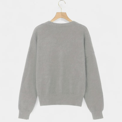 Gleame.-Truien &amp; Vesten-Gleame Cardigan - Casual V-hals cardigan met knopen en lange mouwen