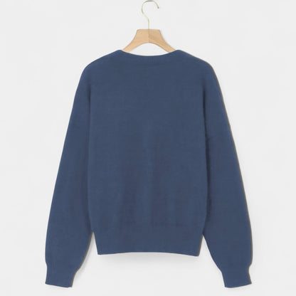 Gleame.-Truien &amp; Vesten-Gleame Cardigan - Casual V-hals cardigan met knopen en lange mouwen
