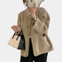 Gleame.-Truien & Vesten-Gleame Cardigan - Dames gebreide cardigan met knopen en zakken