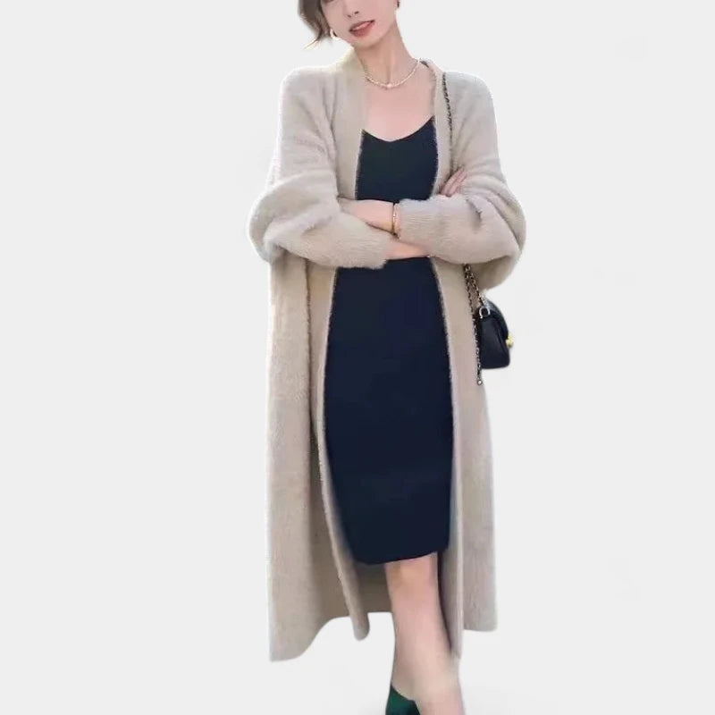 Gleame.-Truien &amp; Vesten-Gleame Cardigan - Dames oversized gebreide cardigan