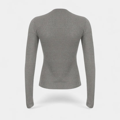 Gleame.-Truien &amp; Vesten-Gleame Cardigan - Vintage knit cardigan met knopen en geometrisch patroon
