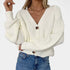 Gleame.-Truien & Vesten-Gleame Dames Cardigan - V-hals vest met knoopsluiting