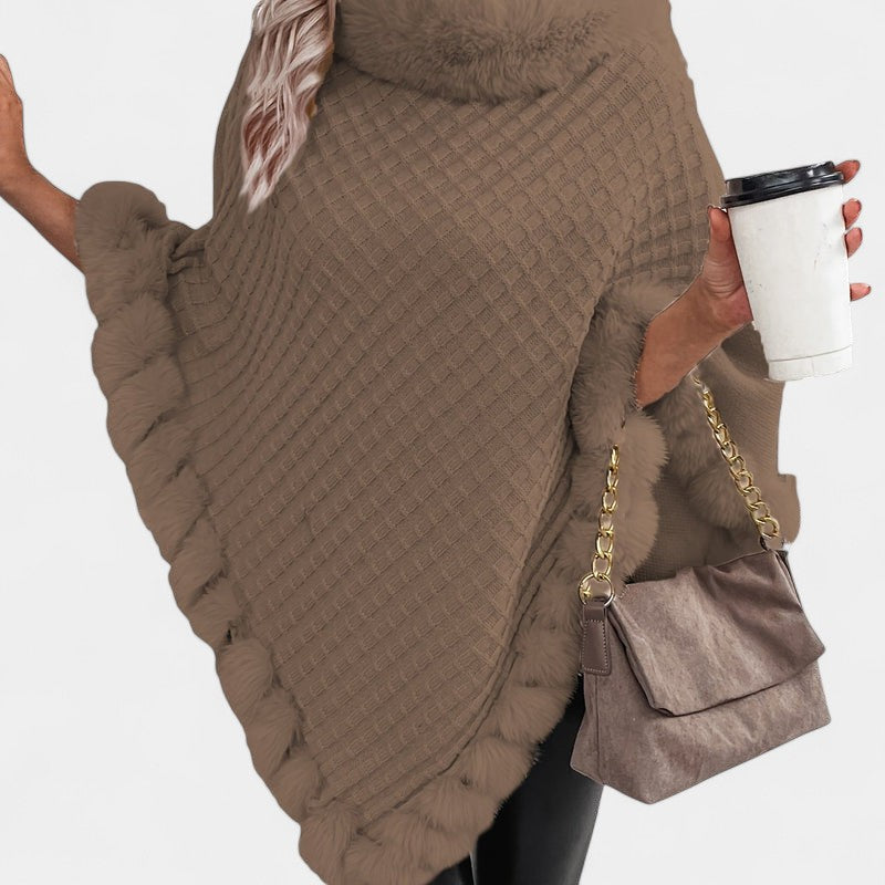 Gleame.-Truien &amp; Vesten-Gleame Dames Trui – Lichtgewicht gebreide trui met wijde kraag en zachte details