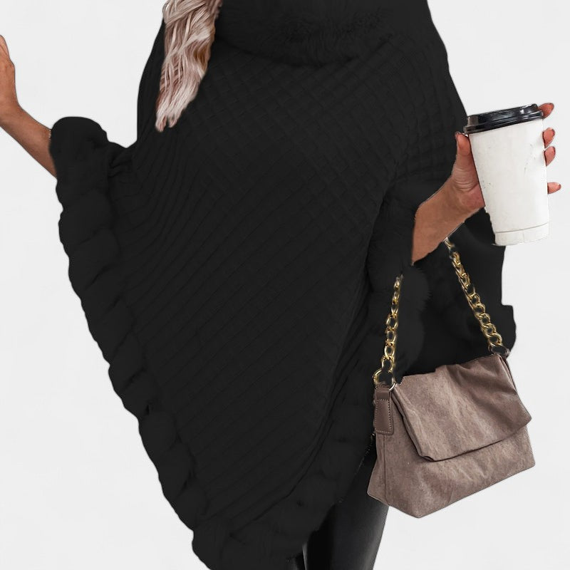 Gleame.-Truien &amp; Vesten-Gleame Dames Trui – Lichtgewicht gebreide trui met wijde kraag en zachte details